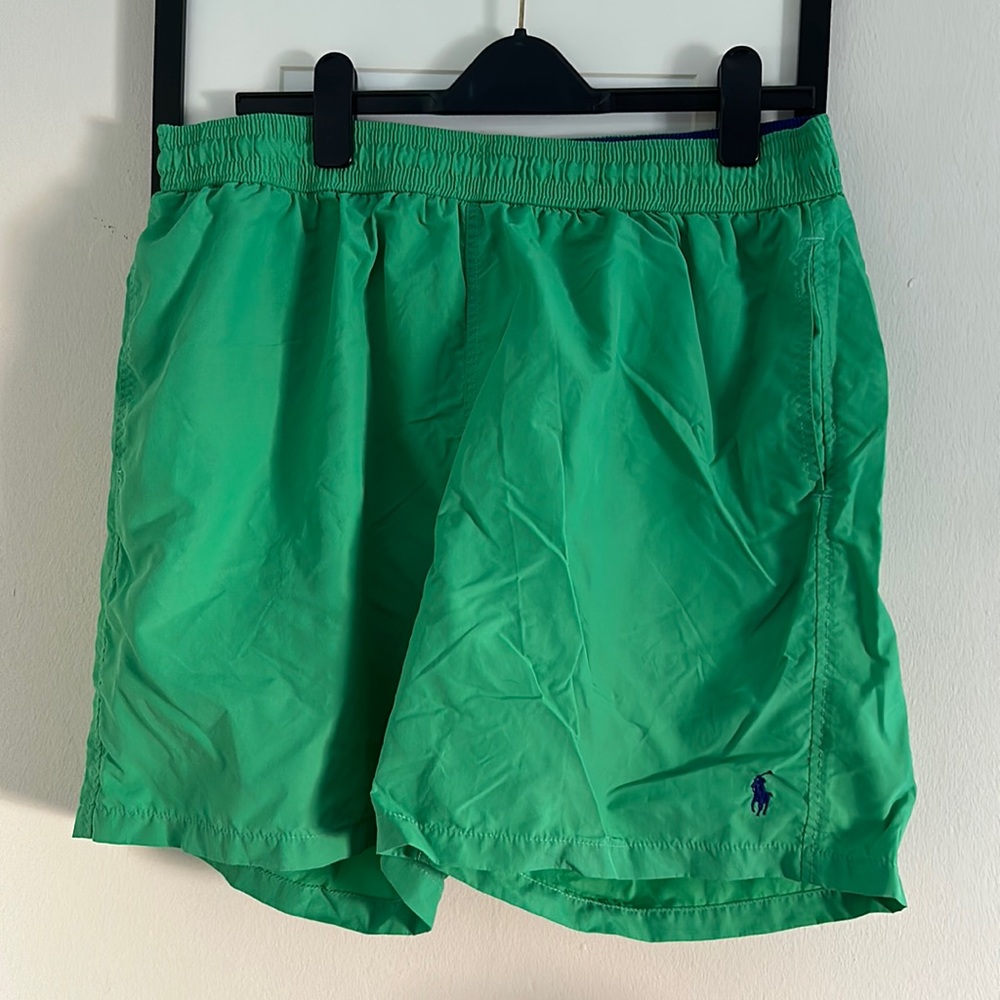 Ralph Lauren mens bathing suit green with blue horse xxl